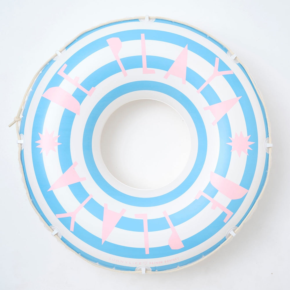 Sunnylife Retro Pool Ring De Playa Stripe 