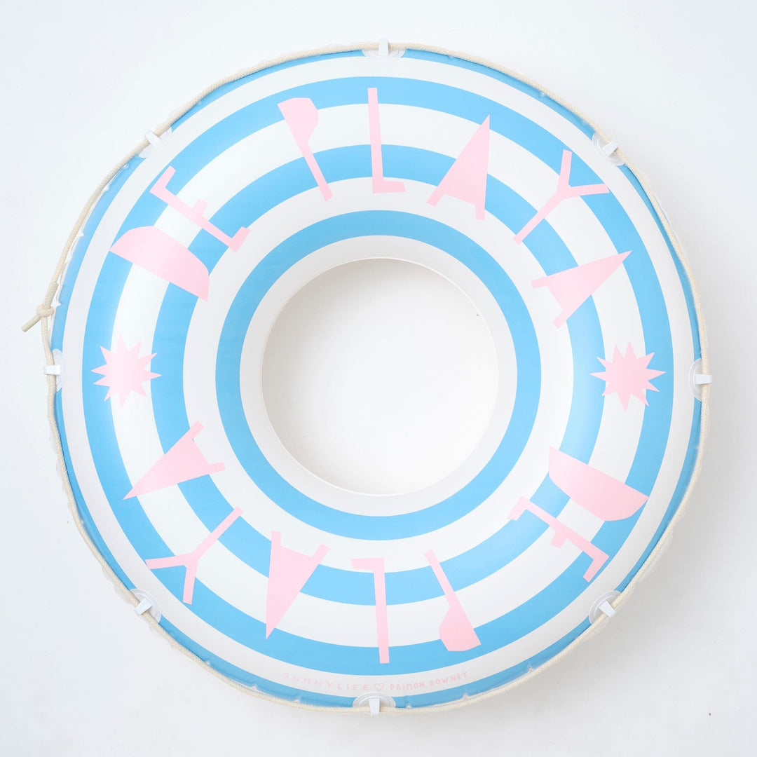 Sunnylife Retro Pool Ring De Playa Stripe 
