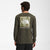 The North Face Box NSE Long Sleeve Tee New Taupe Green / Military Olive S 