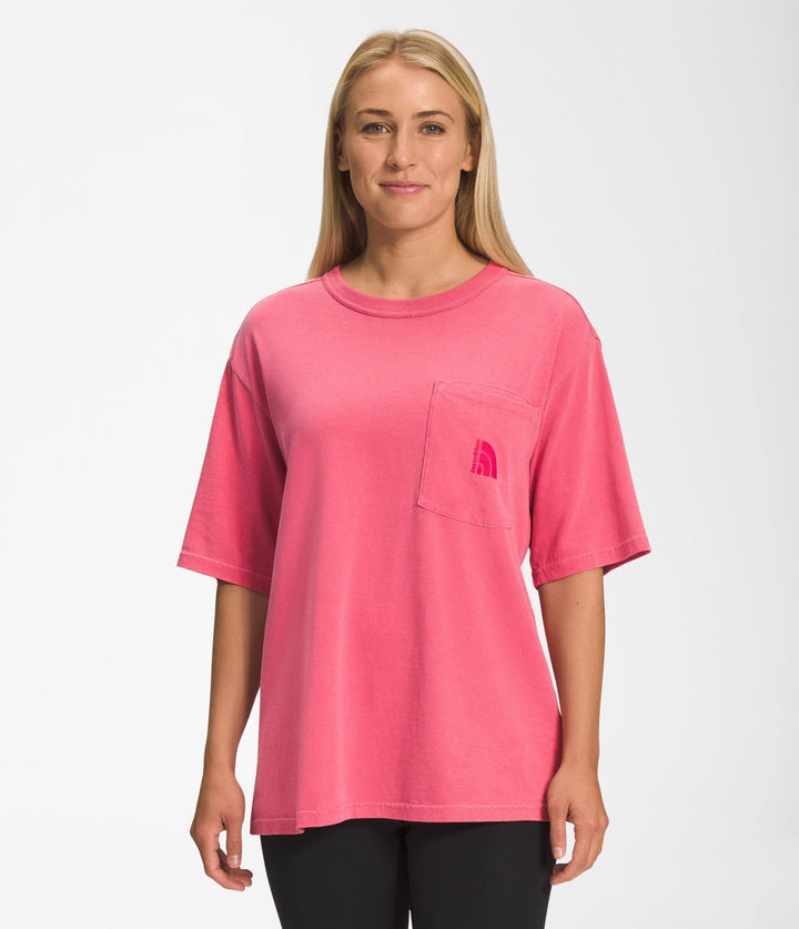 The North Face Garment Dye Womens T-Shirt Cosmo Pink S 