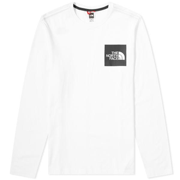 The North Face Long Sleeve Fine Tee TNF White S 