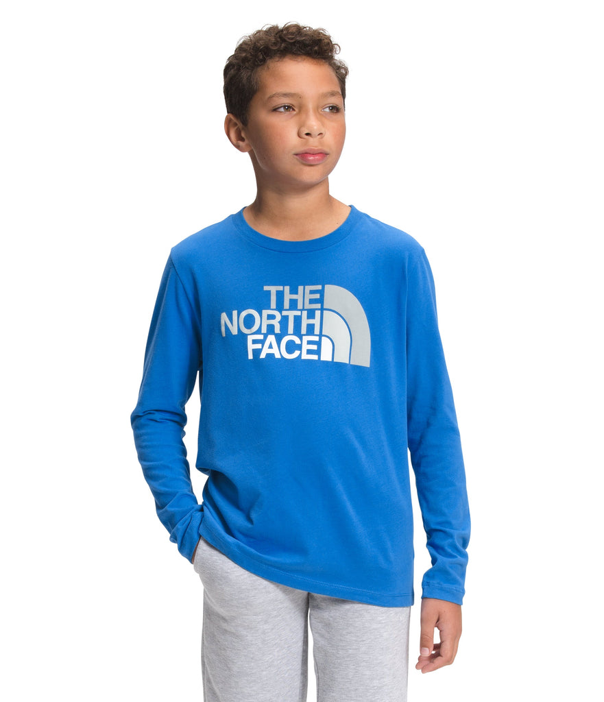 The North Face Long Sleeve Graphic Youth Tee Hero Blue S 