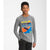 The North Face Long Sleeve Graphic Youth Tee TNF Mid Grey Heather S 