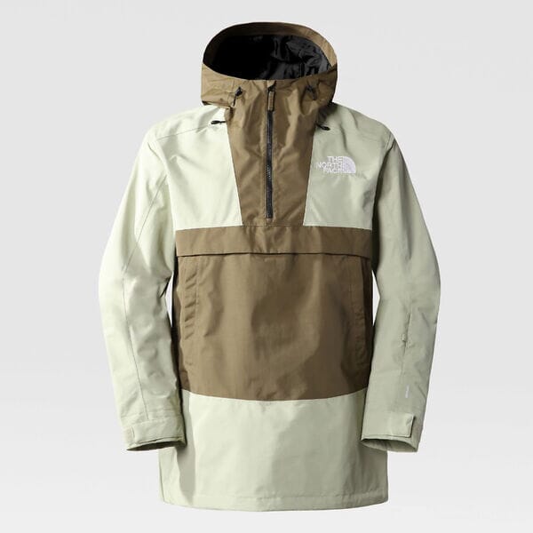 The North Face Mens Silvani Anorak Tea Green-Military Olive S 