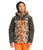 The North Face Snowquest Plus Youth Jacket Power Orange Marble Camo Print XL (18) 