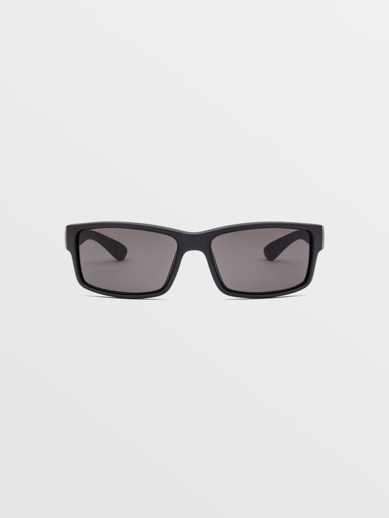 Volcom Finger Sunglasses offer 100% UVA/UVB protection with a Matte Black frame. 