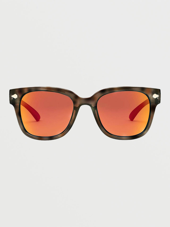 VOLCOM FREESTYLE SUNGLASSES Gloss Tort / Heat Mirror 