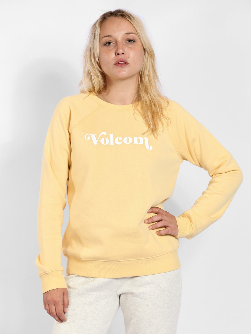 Volcom Get More Crew Faded Lemon 8 