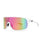 Volcom Macho Sunglasses Matte Trans Clear / Grey Pink Mirror 