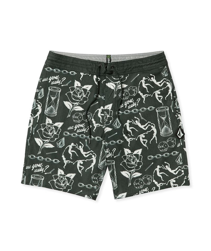Volcom Medley Stoney 19" Trunks Stealth 30 