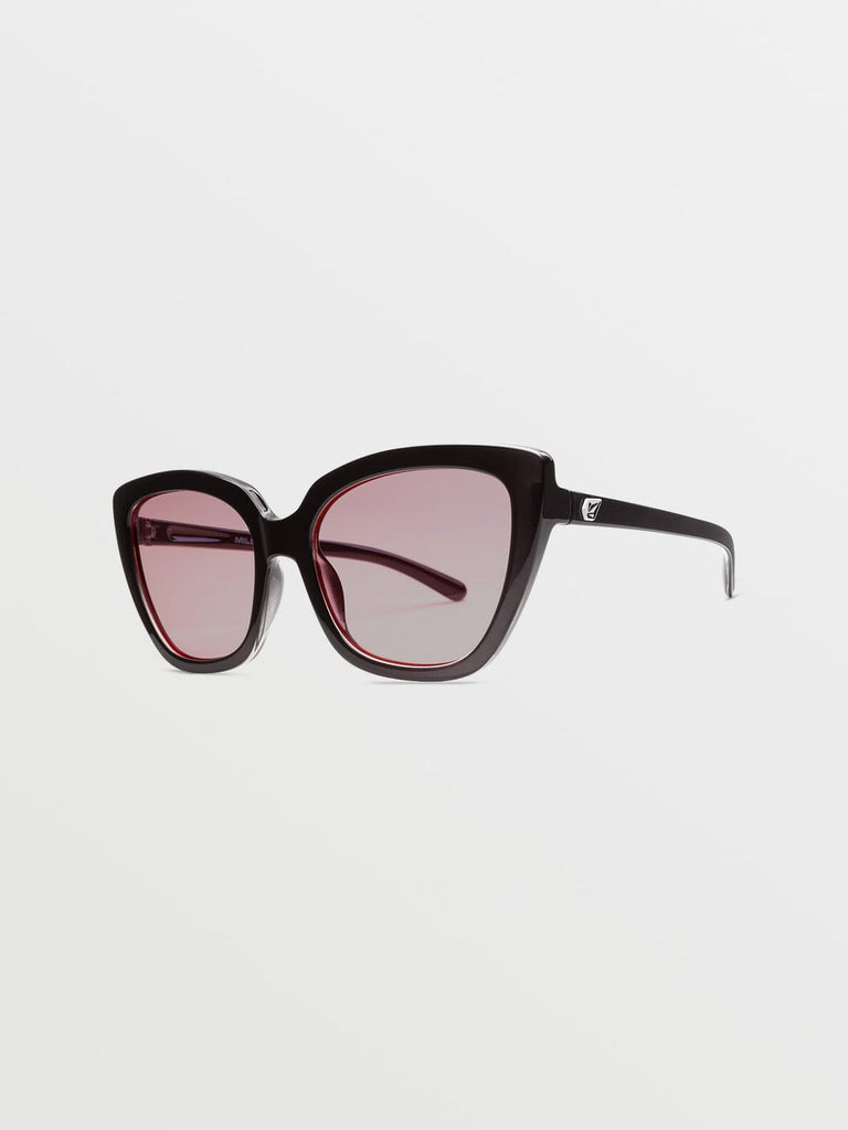 Volcom Milli Sunglasses Gloss Black / Light Rose 
