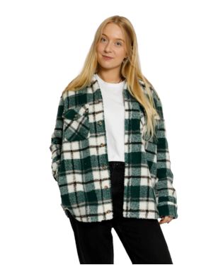 Volcom Silent Sherpa Plaid Jacket 