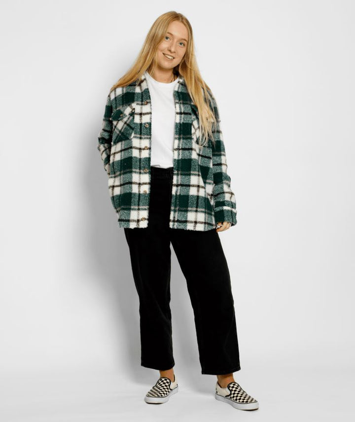 Volcom Silent Sherpa Plaid Jacket 