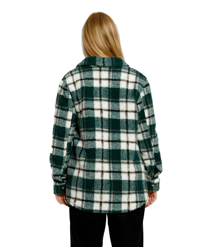 Volcom Silent Sherpa Plaid Jacket 