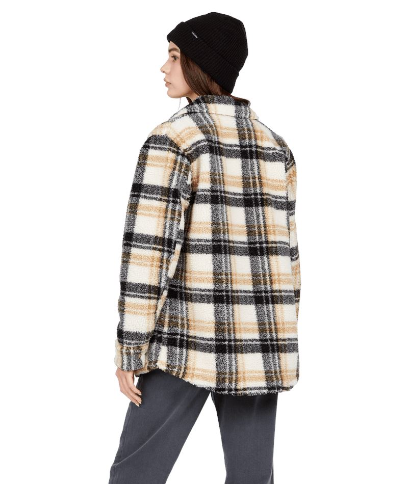 Volcom Silent Sherpa Plaid Jacket 
