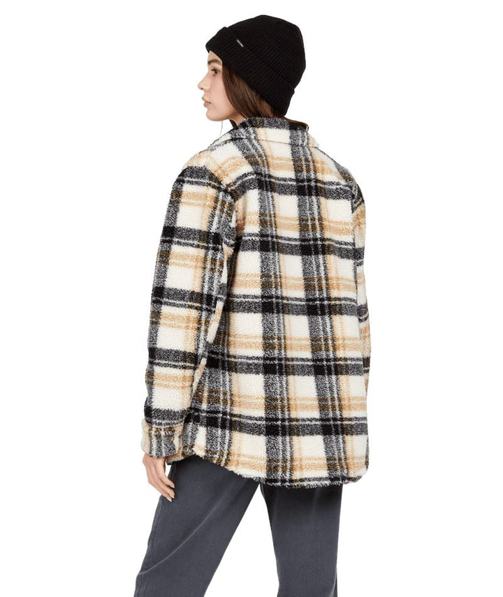 Volcom Silent Sherpa Plaid Jacket 