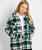 Volcom Silent Sherpa Plaid Jacket Dark Pine 14 