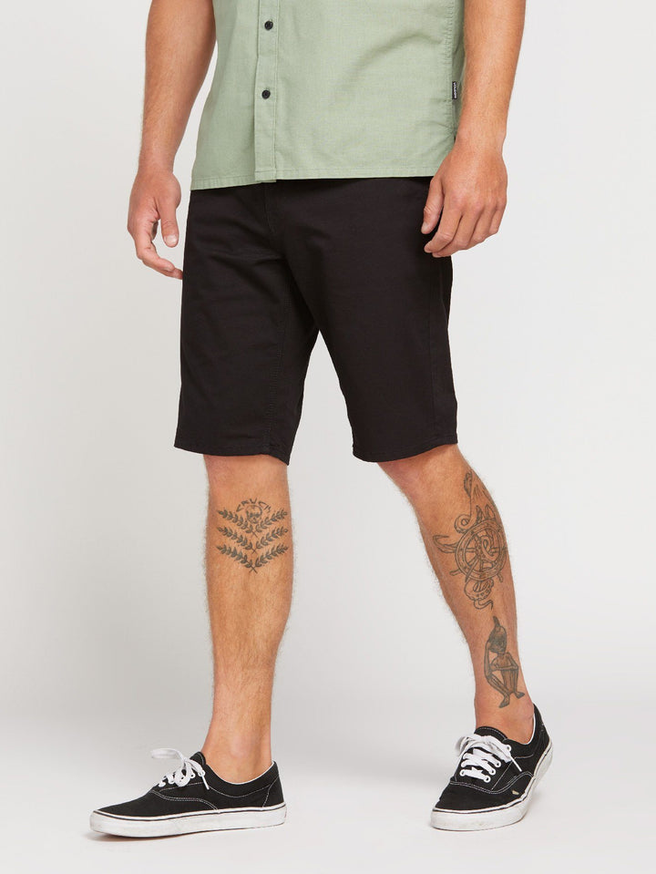 VOLCOM SOLVER LITE 5 POCKET SHORT Black 36 