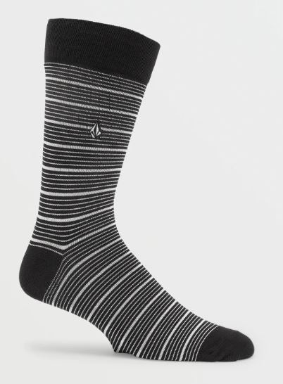 Volcom True Sock Black White 